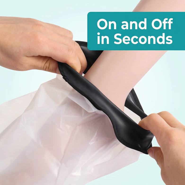 Leg Cast Protector - Stay Dry, Shower Freely, Reuse Endlessly