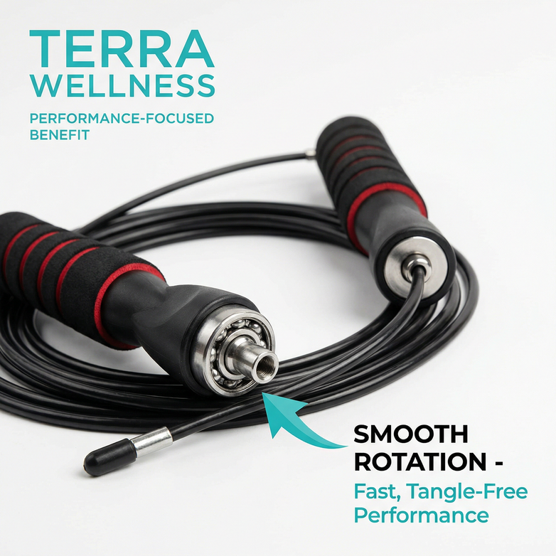 Speed Jump Rope - Build Cardio, Burn Fat Fast