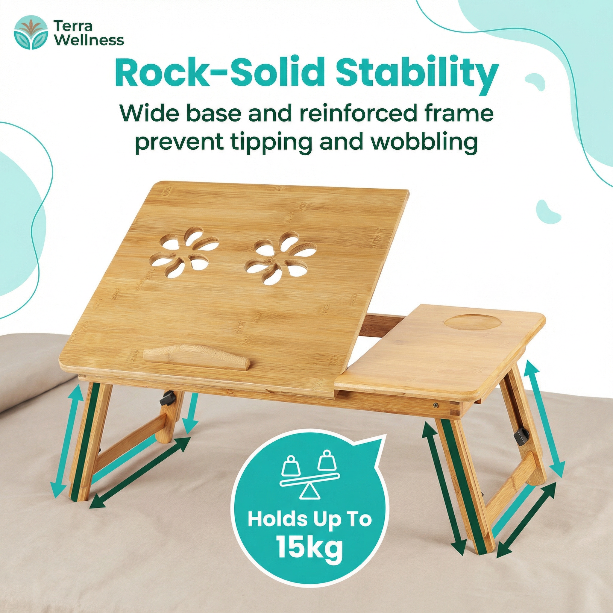 Adjustable Laptop Bed Table - Work Anywhere, Boost Comfort