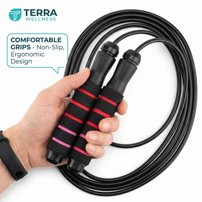Speed Jump Rope - Build Cardio, Burn Fat Fast