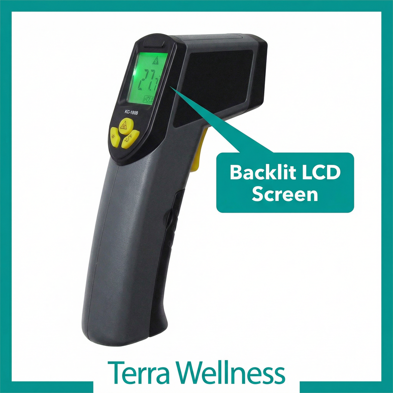 Infrared Thermometer Gun — Instant Readings, -40 to 580°C