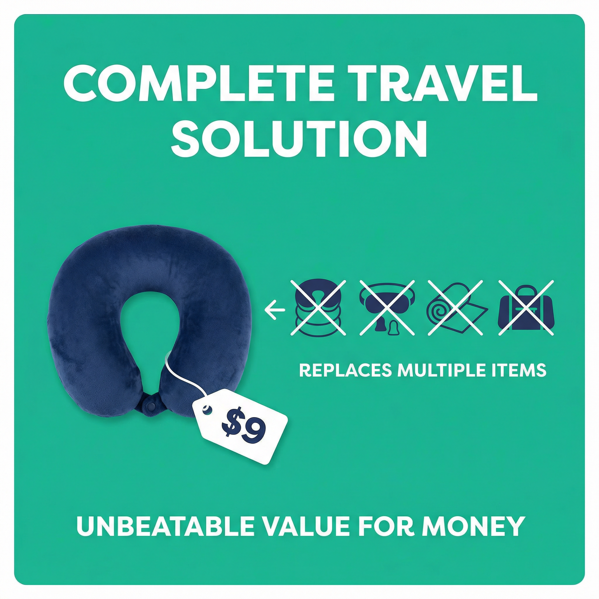 Travel Neck Pillow - Prevent Pain, Sleep Anywhere
