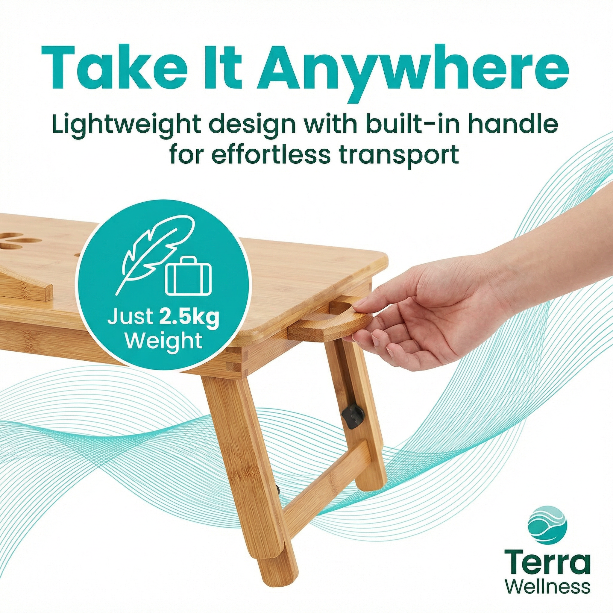 Adjustable Laptop Bed Table - Work Anywhere, Boost Comfort