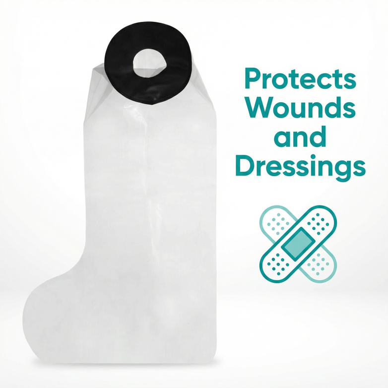 Leg Cast Protector - Stay Dry, Shower Freely, Reuse Endlessly