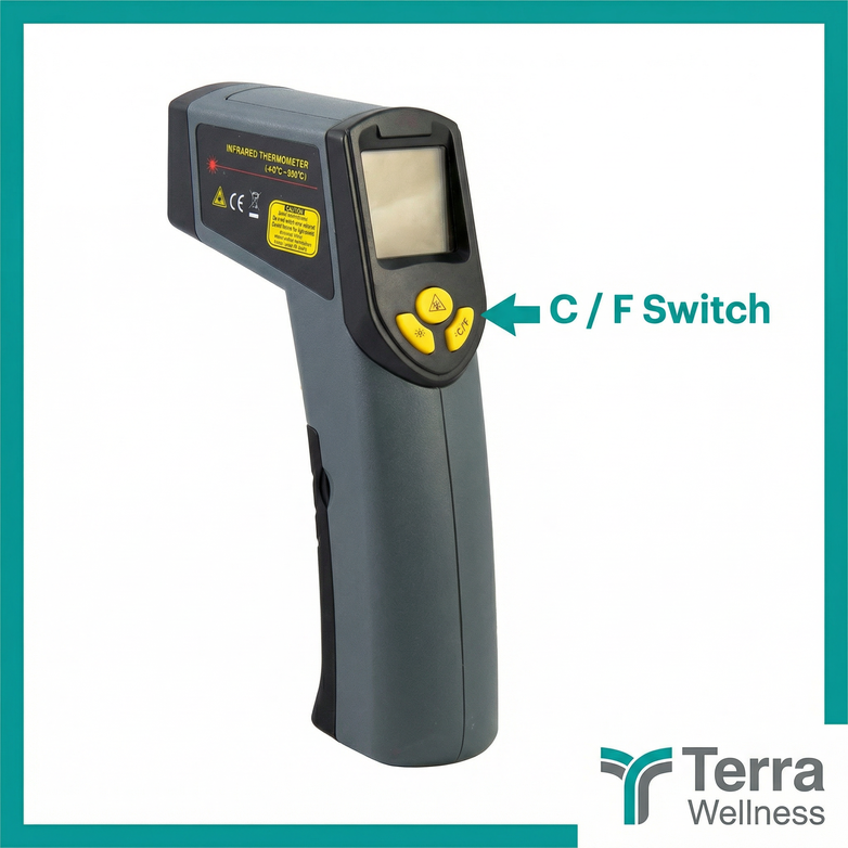 Infrared Thermometer Gun — Instant Readings, -40 to 580°C