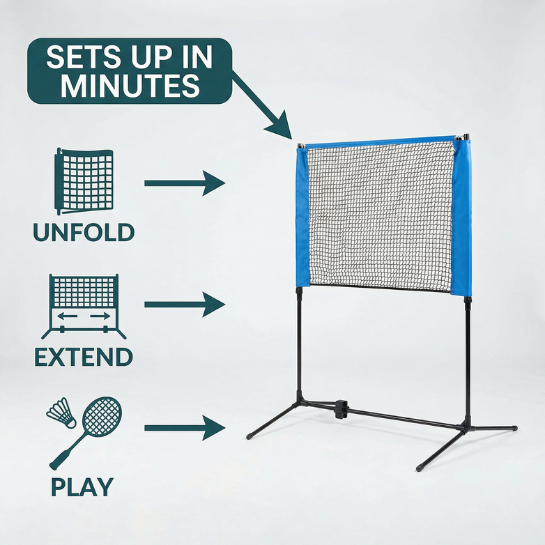 Badminton Net - Easy Setup, Play Anywhere