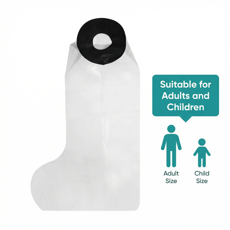 Leg Cast Protector - Stay Dry, Shower Freely, Reuse Endlessly
