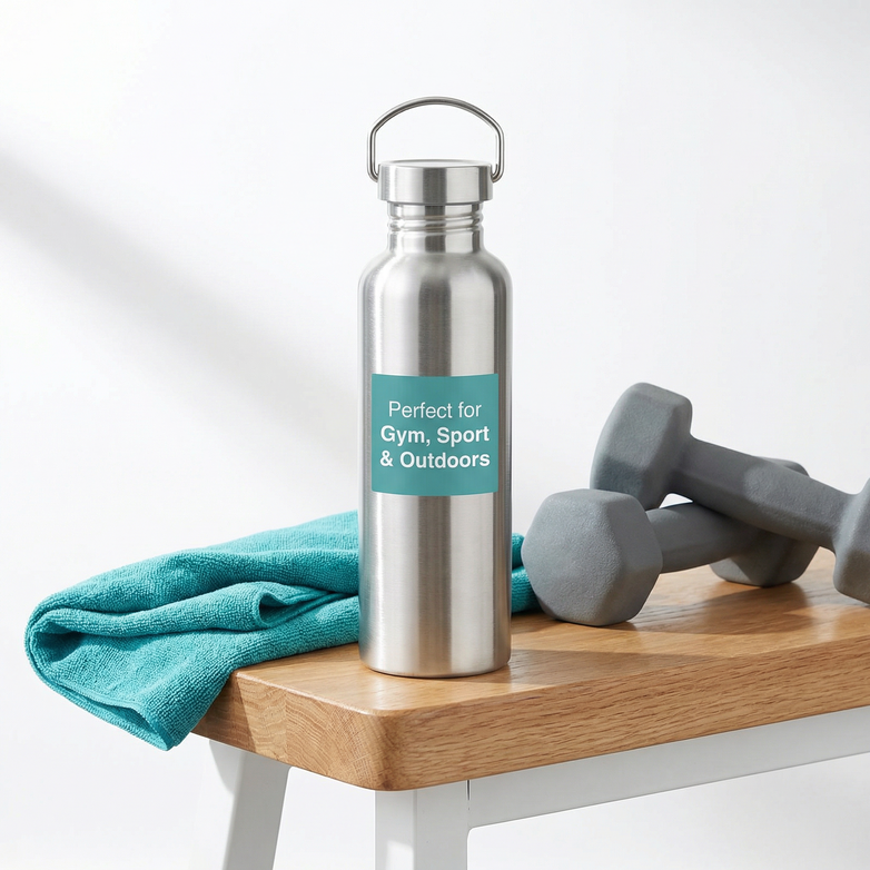 Stainless Steel Water Bottle — Stay Hydrated, Hit Your Goals Daily