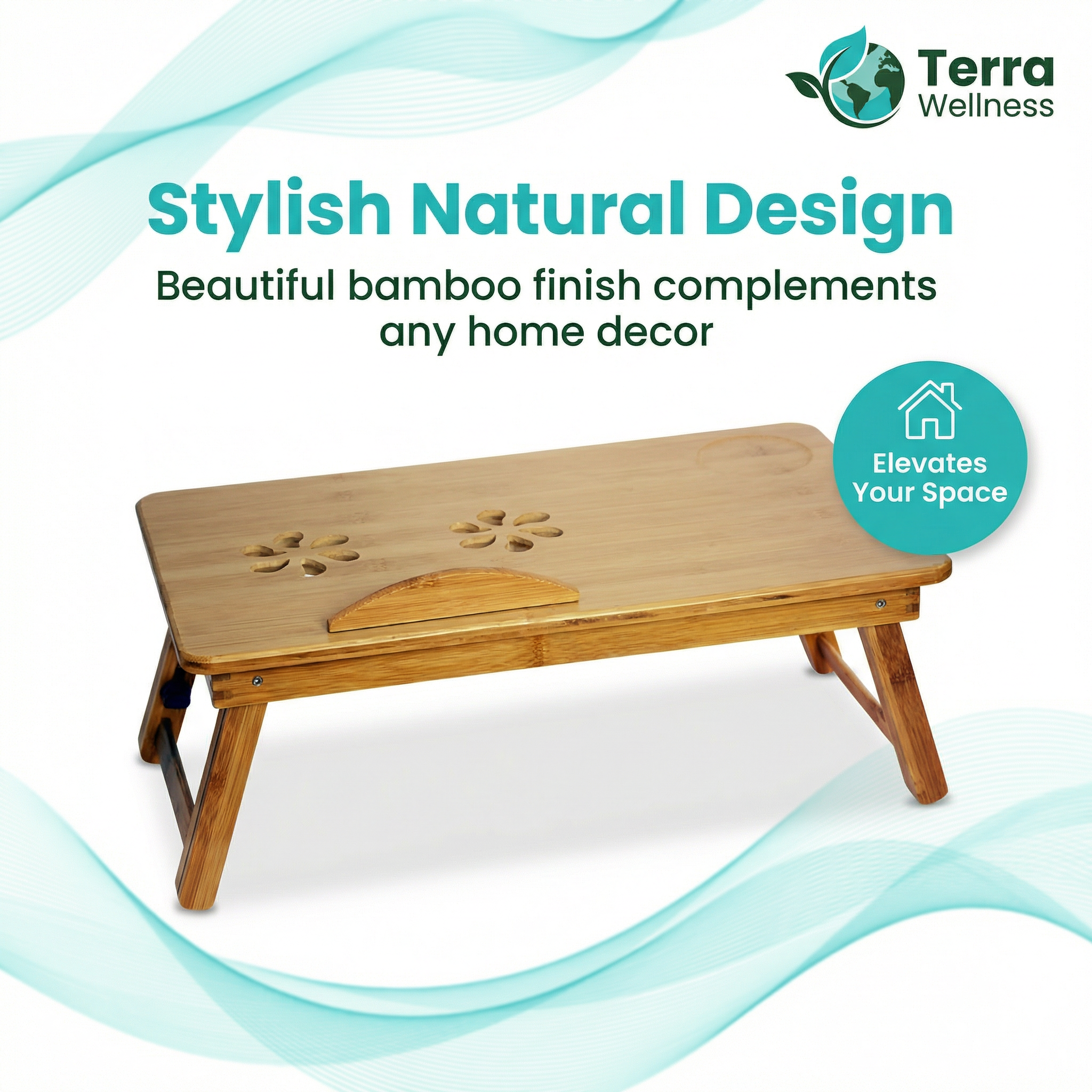 Adjustable Laptop Bed Table - Work Anywhere, Boost Comfort