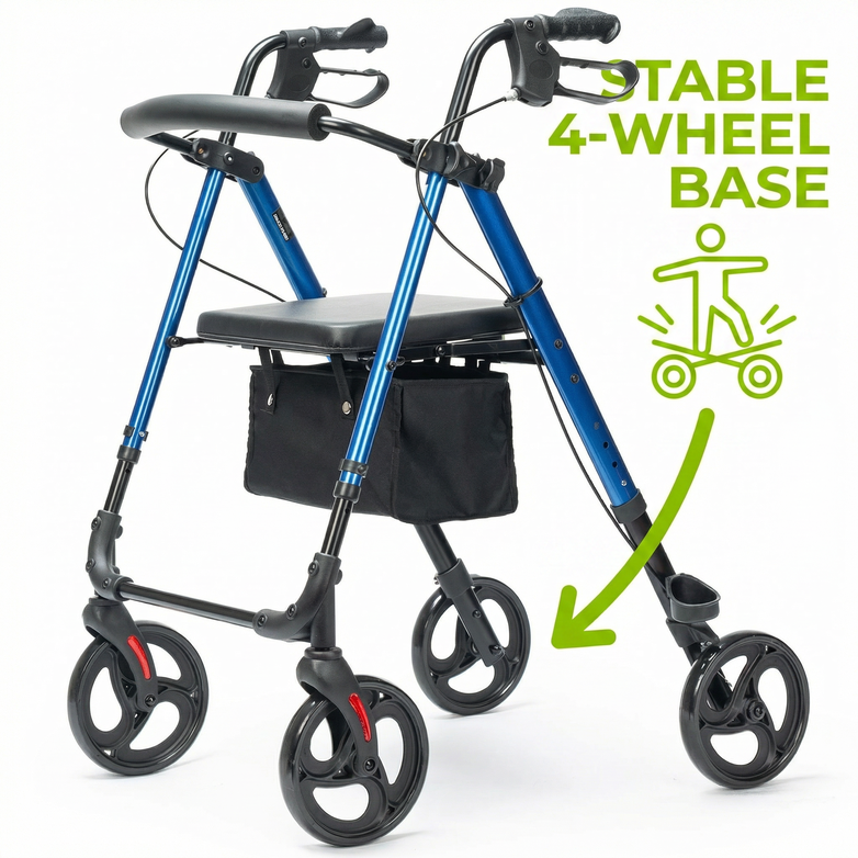 Rollator Walker  – Improve Stability, Walk With Confidence, Walking Frame