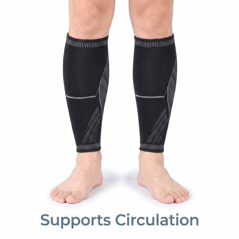 Calf Compression Sleeves - Relieve Shin Splints, Boost Leg Blood Circulation Fast