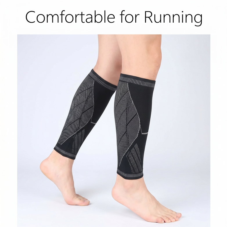 Calf Compression Sleeves - Relieve Shin Splints, Boost Leg Blood Circulation Fast