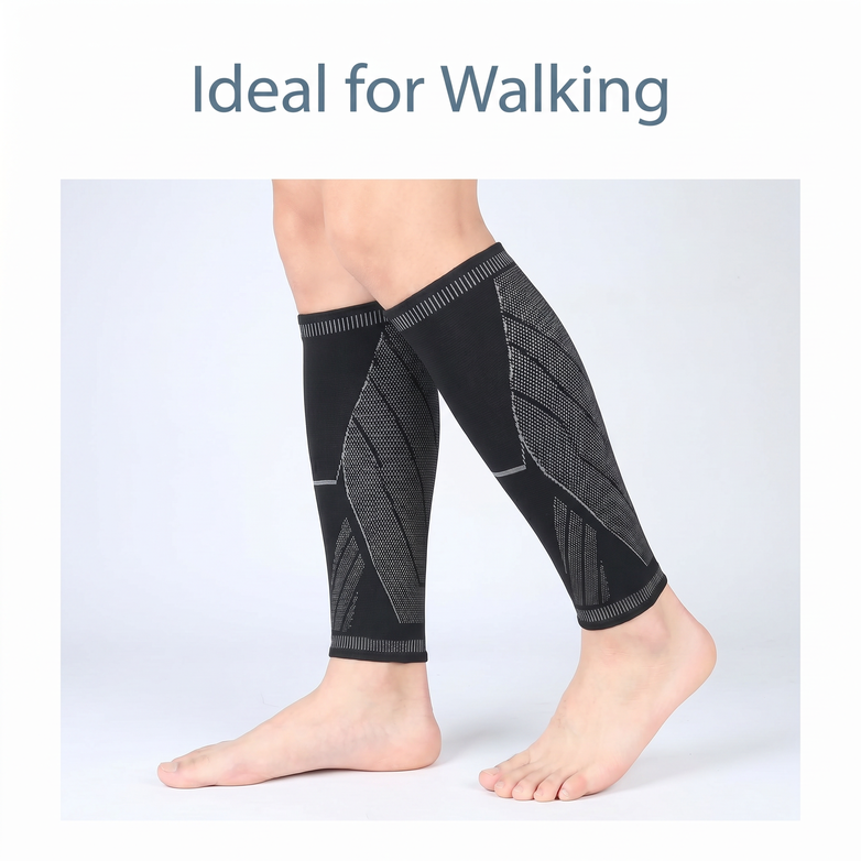 Calf Compression Sleeves - Relieve Shin Splints, Boost Leg Blood Circulation Fast