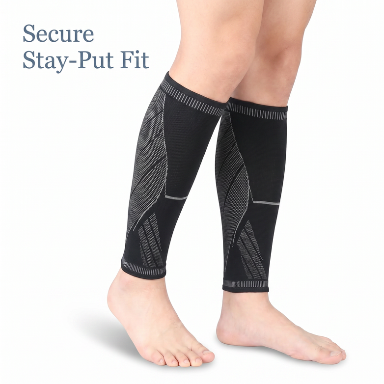 Calf Compression Sleeves - Relieve Shin Splints, Boost Leg Blood Circulation Fast