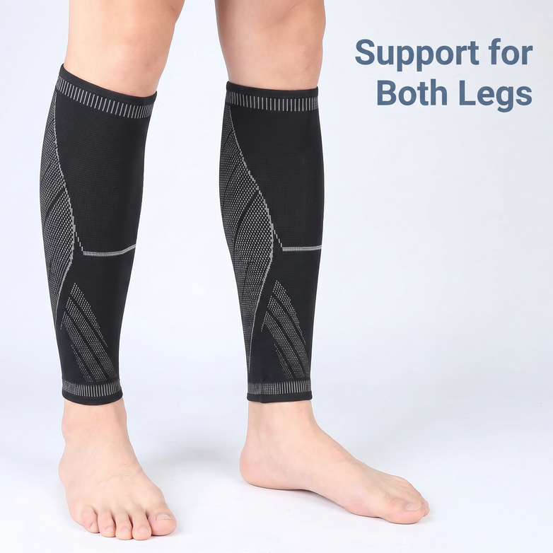 Calf Compression Sleeves - Relieve Shin Splints, Boost Leg Blood Circulation Fast