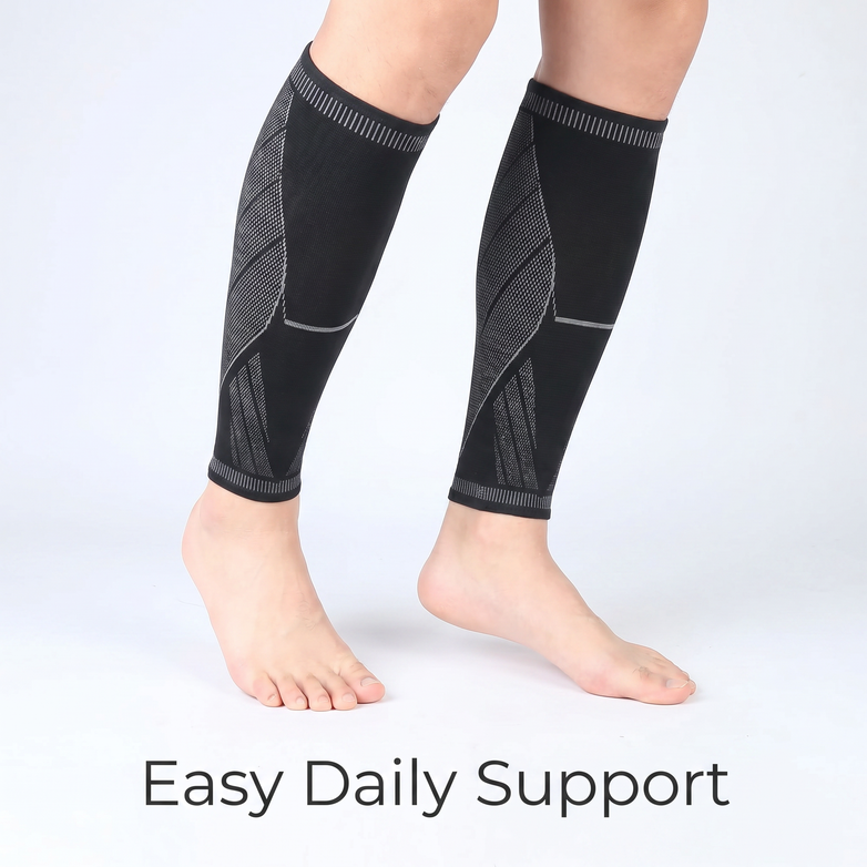 Calf Compression Sleeves - Relieve Shin Splints, Boost Leg Blood Circulation Fast