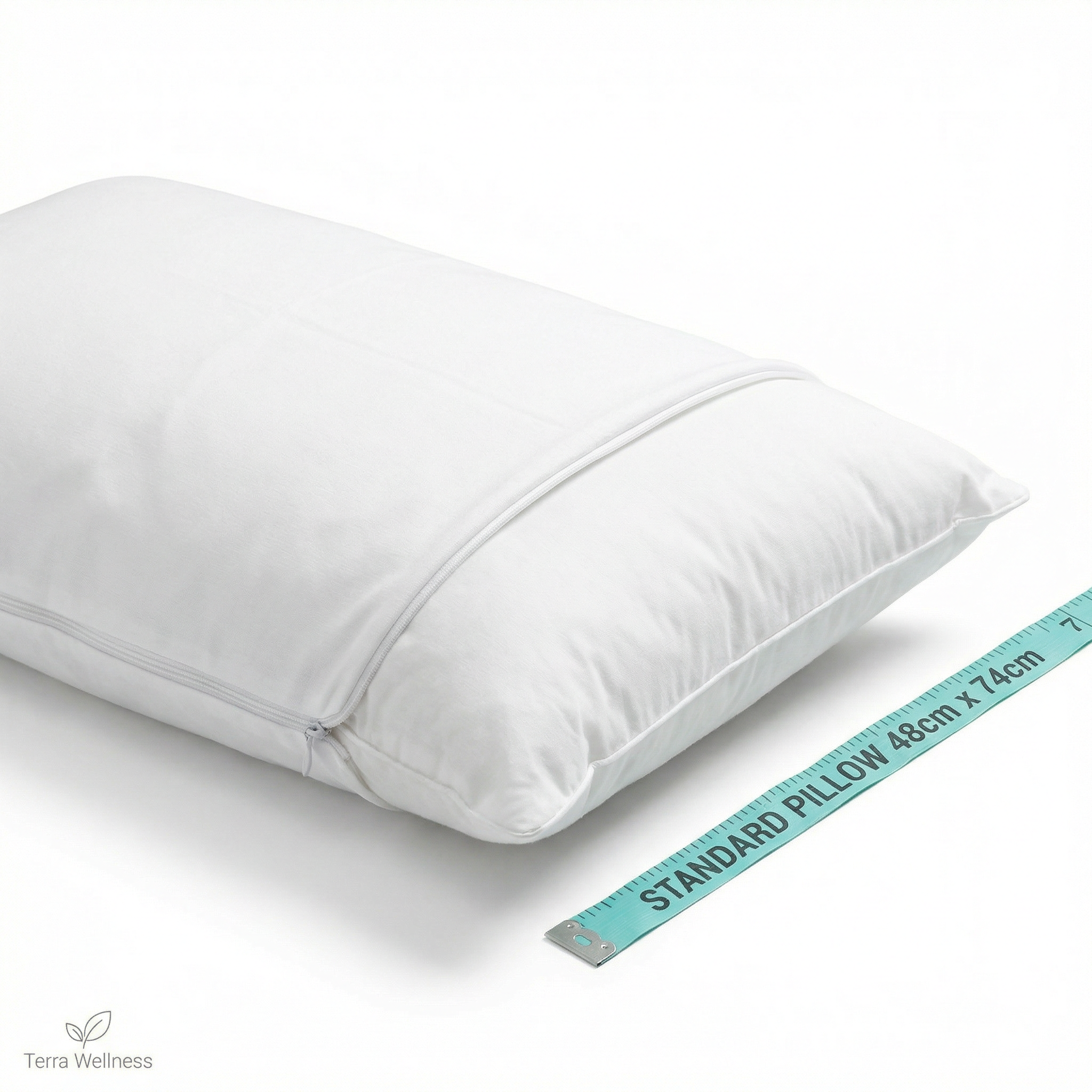 Waterproof Pillow Protectors (2-Pack) - Block Allergens, Sleep Cleaner
