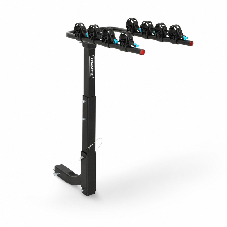 4-Bike Hitch Rack - Secure Quad Transport, Easy Fold Access