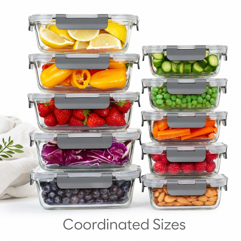 Glass Storage Containers - Keep Food Fresh, Master Meal Prep