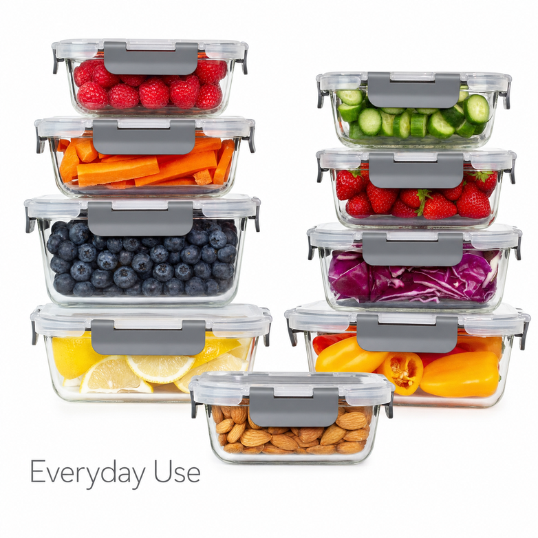 Glass Storage Containers - Keep Food Fresh, Master Meal Prep