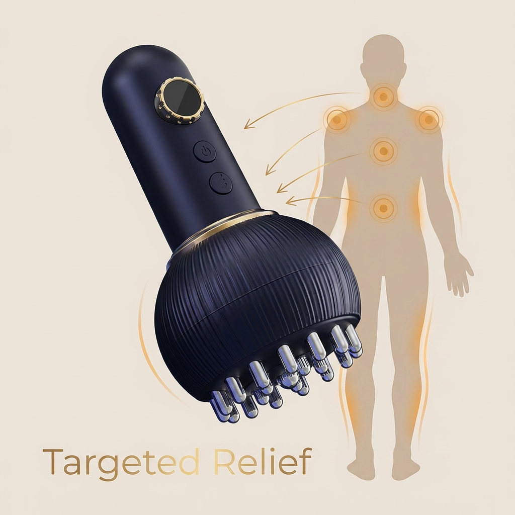 Electric Body Massage Brush - Drain Lymph, Tone & Sculpt