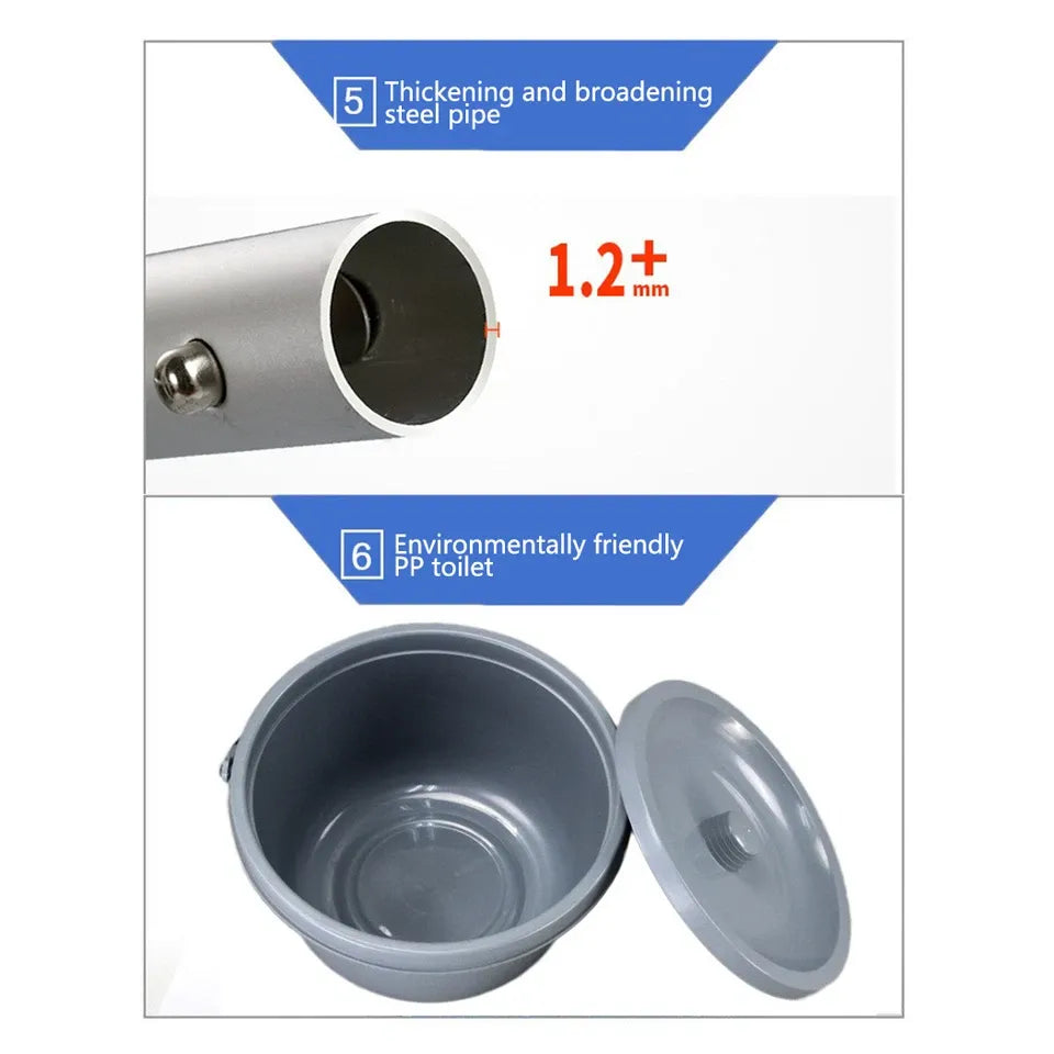 Commode Chair - Mobile Shower Chair, 3-in-1 Wheelchair, Smooth Easy Mobility