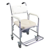 Commode Chair - Mobile Shower Chair, 3-in-1 Wheelchair, Smooth Easy Mobility