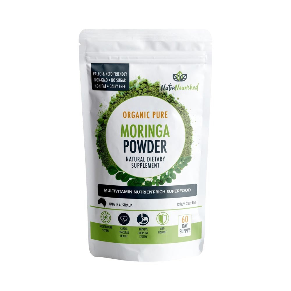 Organic Pure Moringa Leaf Powder 120g