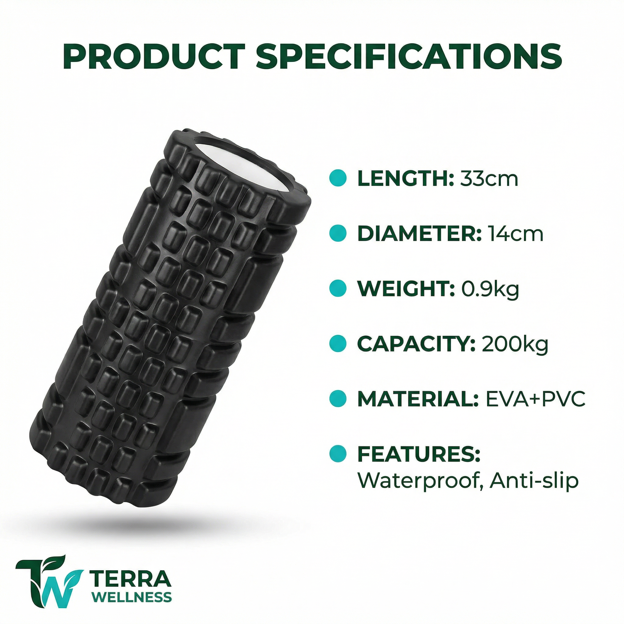 Pilates Foam Roller - Release Tension, Boost Recovery