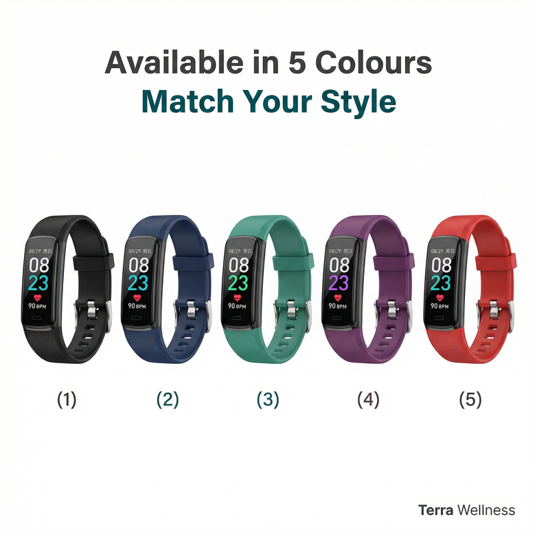 Smart Fitness Bracelet — Track Heart Rate, Sleep & Steps Daily