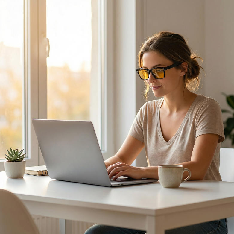 Blue Light Glasses — Block Eye Strain, Sleep Better Tonight