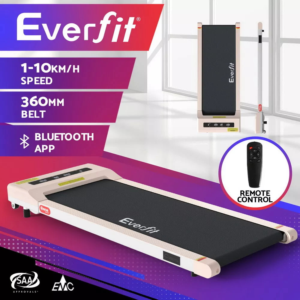 Walking pad foldable design with remote control and quiet motor for daily exercise