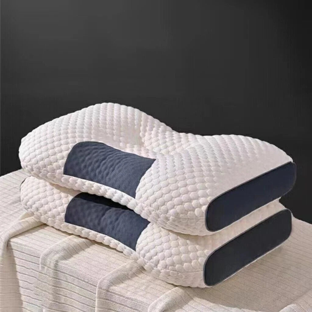 Ergonomic pillow breathable memory foam for reducing neck pain and improving posture while sleeping