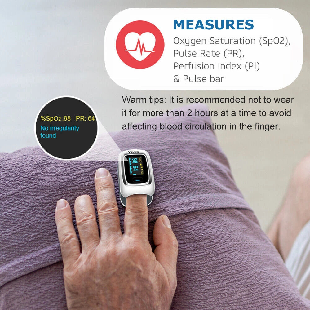Pulse Oximeter – Track Blood Oxygen, Monitor Heart Rate