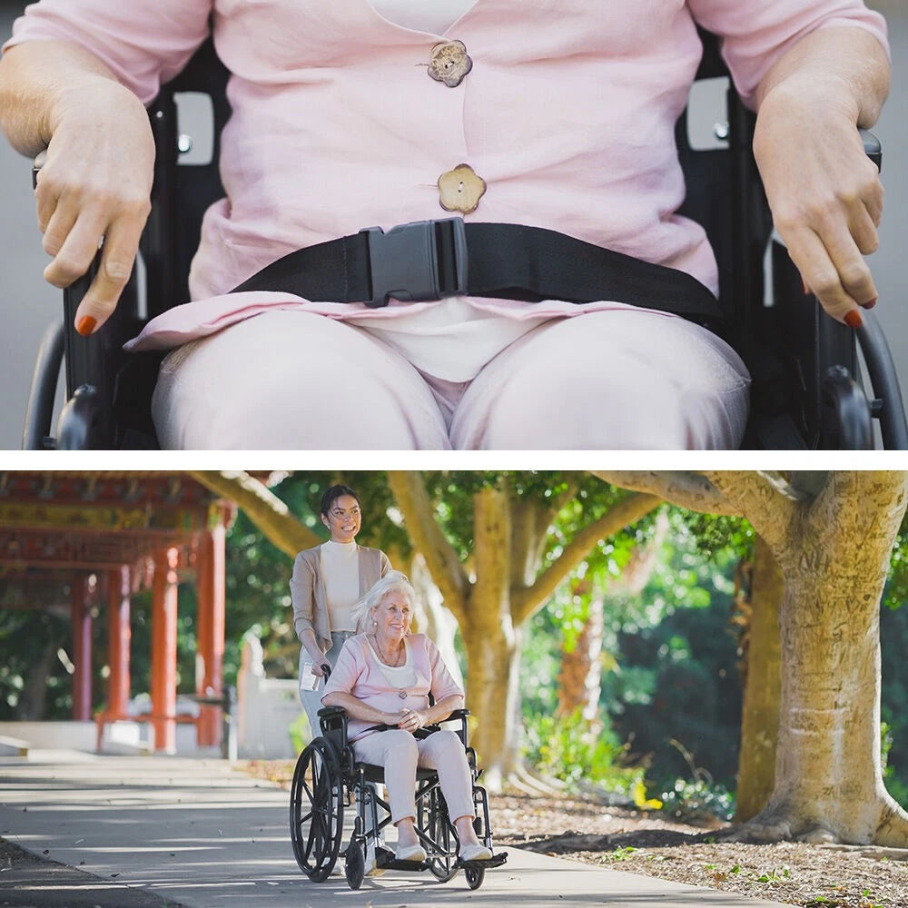 EQUPMED 24" Wheelchair - Folds For Easy Transport, Supports Up To 136kg