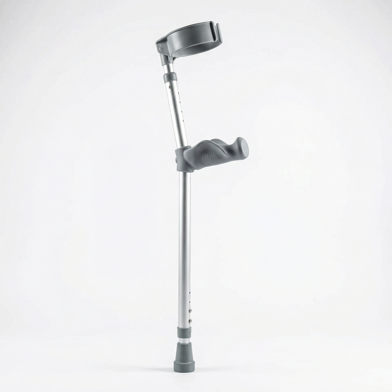 Forearm Elbow Crutches (Pair) - Adjustable, Heavy-Duty Support up to 160kg