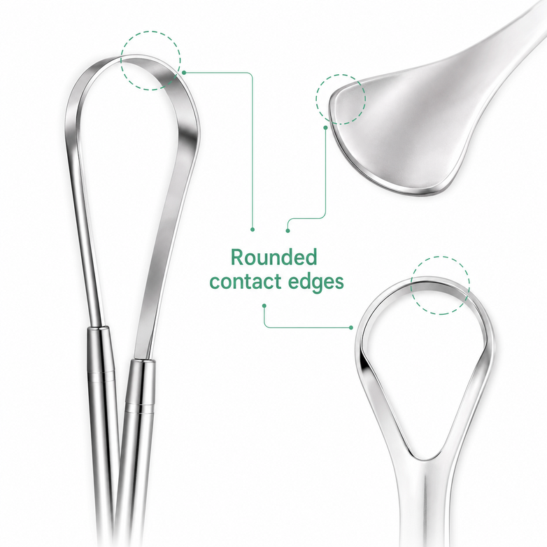 Tongue Scraper - Eliminate Bad Breath, Improve Oral Hygiene