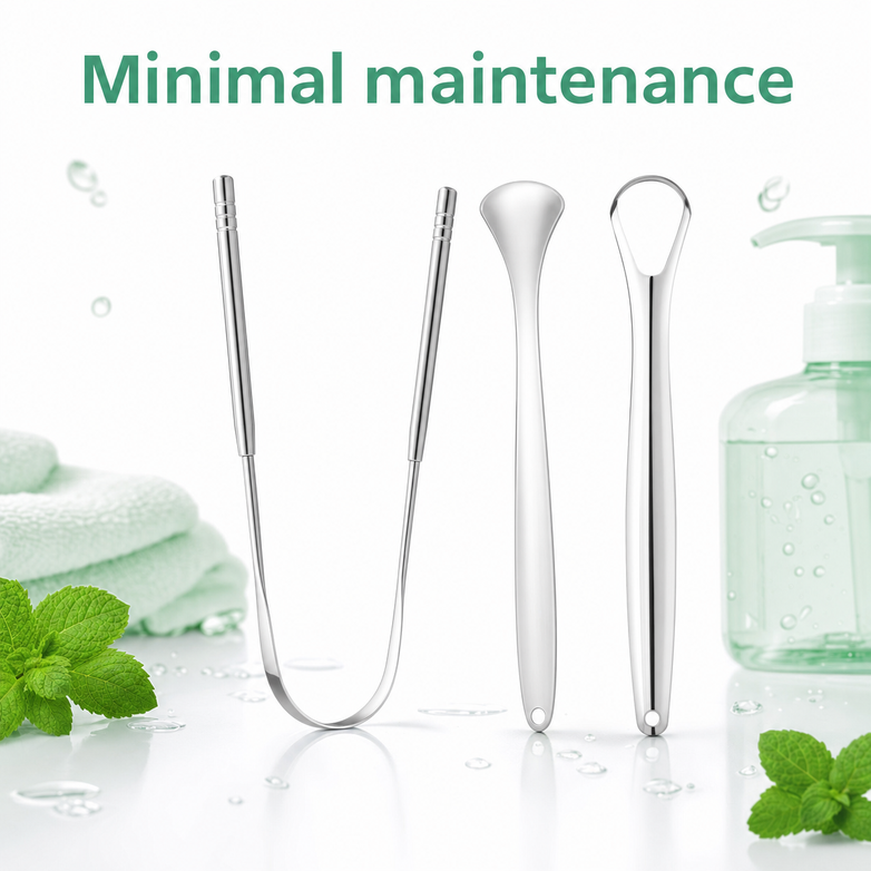 Tongue Scraper - Eliminate Bad Breath, Improve Oral Hygiene