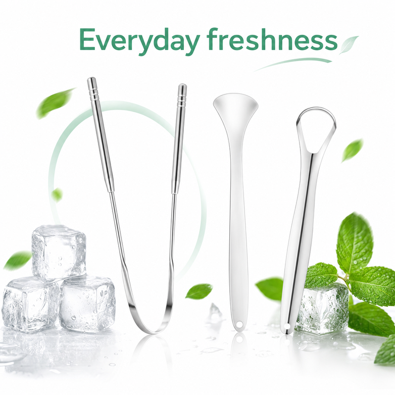 Tongue Scraper - Eliminate Bad Breath, Improve Oral Hygiene