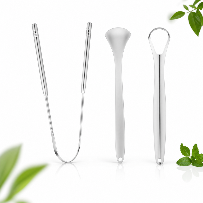 Tongue Scraper - Eliminate Bad Breath, Improve Oral Hygiene