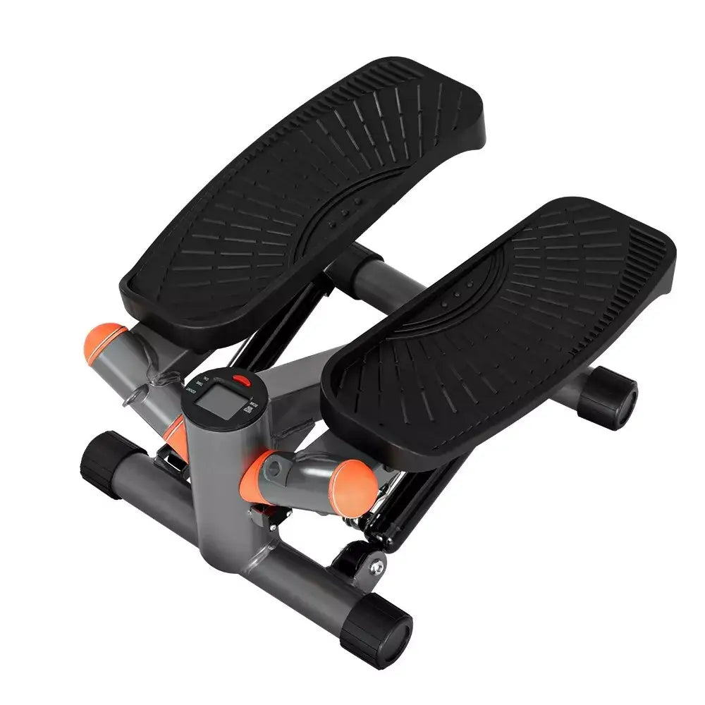 Compact step machine with non-slip foot pedals, designed for effective cardio workouts and lower body strengthening at home.