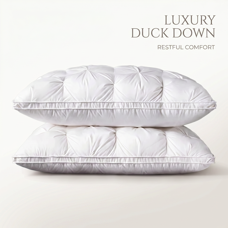 Luxury Duck Down Pillows - Experience Hotel Quality at Home