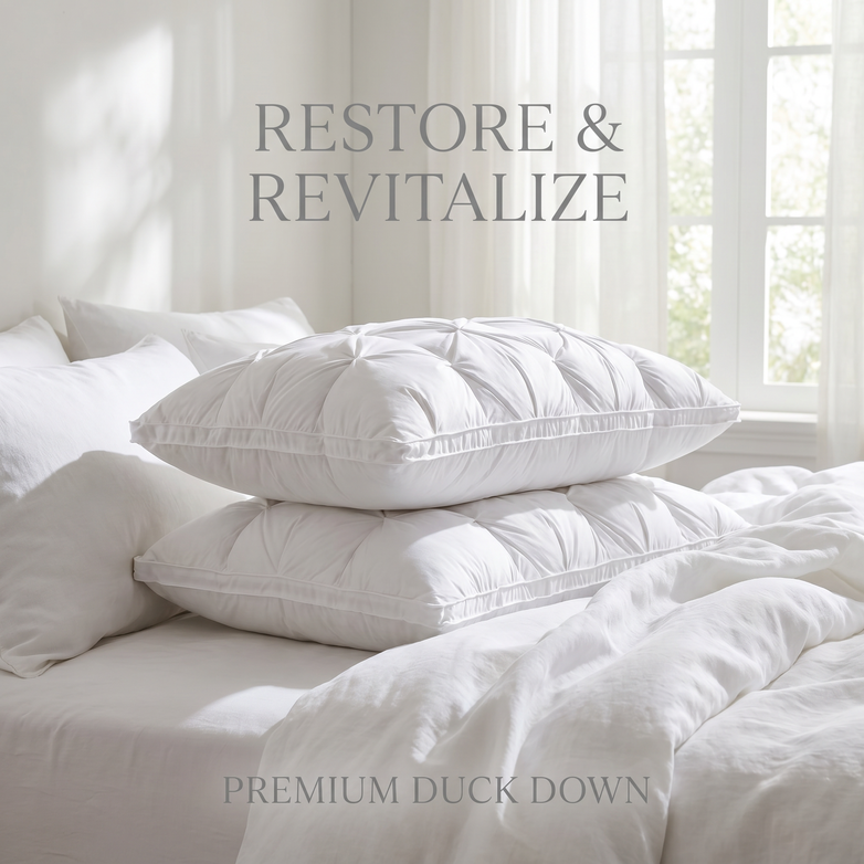 Luxury Duck Down Pillows - Experience Hotel Quality at Home