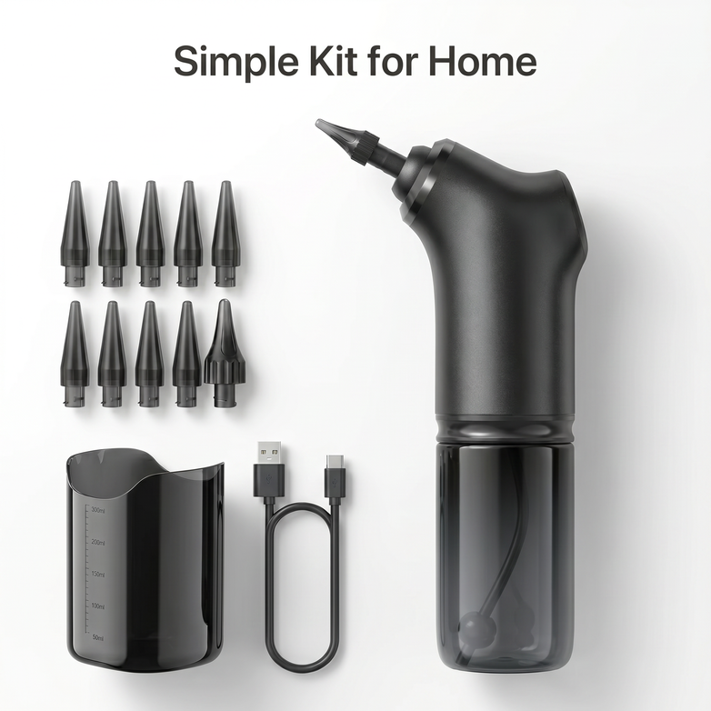 Electric Ear Washer - Flush Deep Wax, Restore Clear Hearing Fast