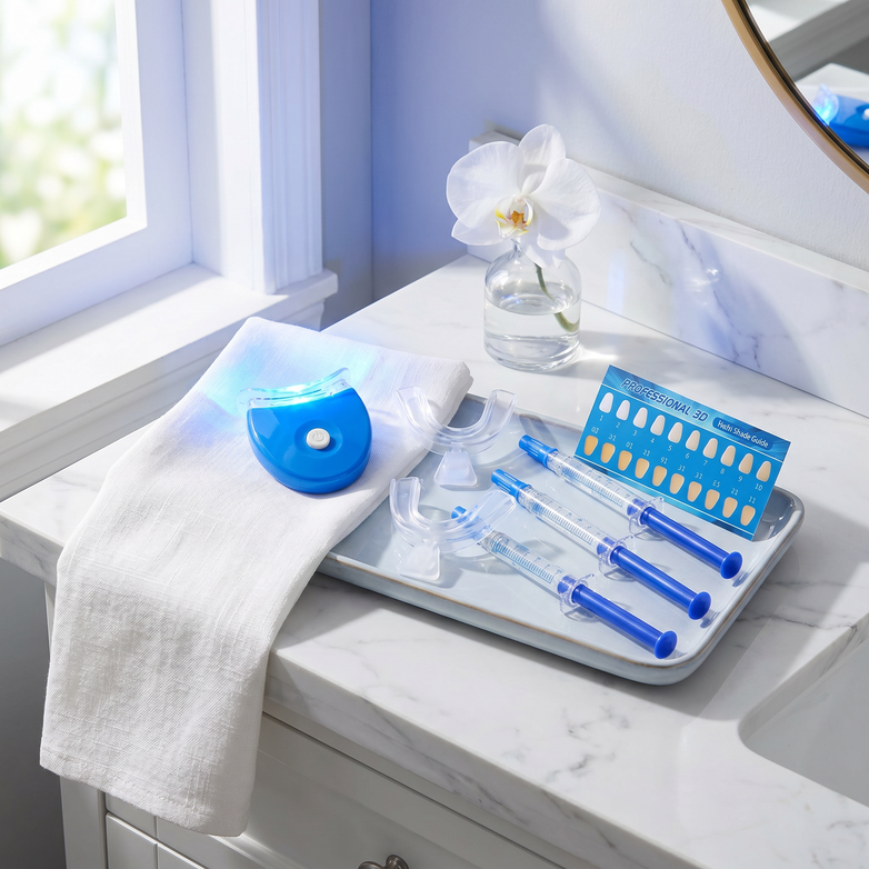 LED Teeth Whitening Kit - Erase Deep Stains, Boost Smile Radiance Fast