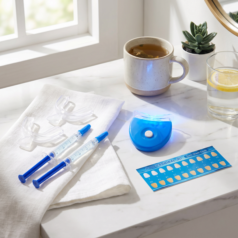 LED Teeth Whitening Kit - Erase Deep Stains, Boost Smile Radiance Fast