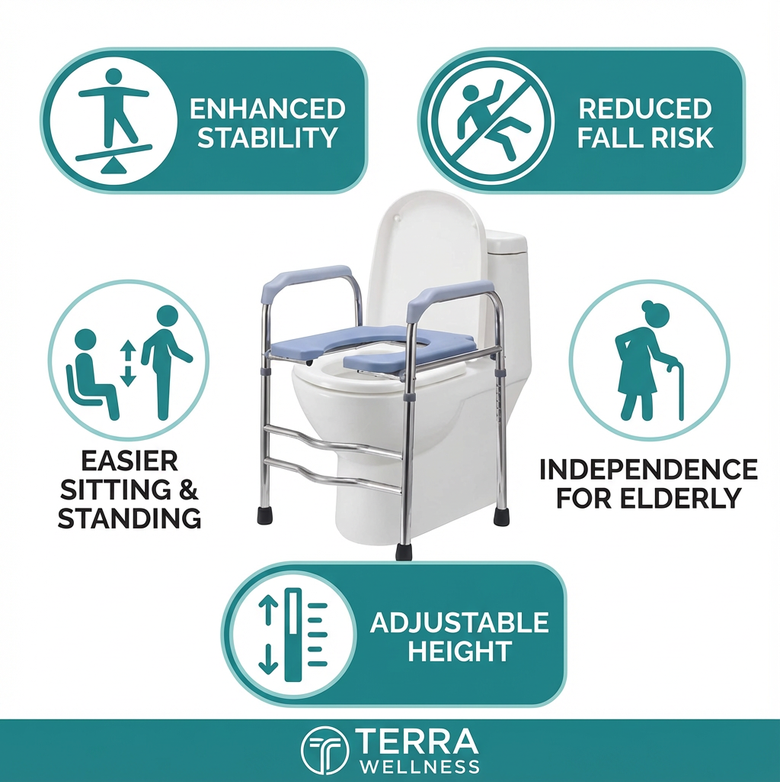 Raised Toilet Seat – Reduce Strain, Improve Bathroom Safety