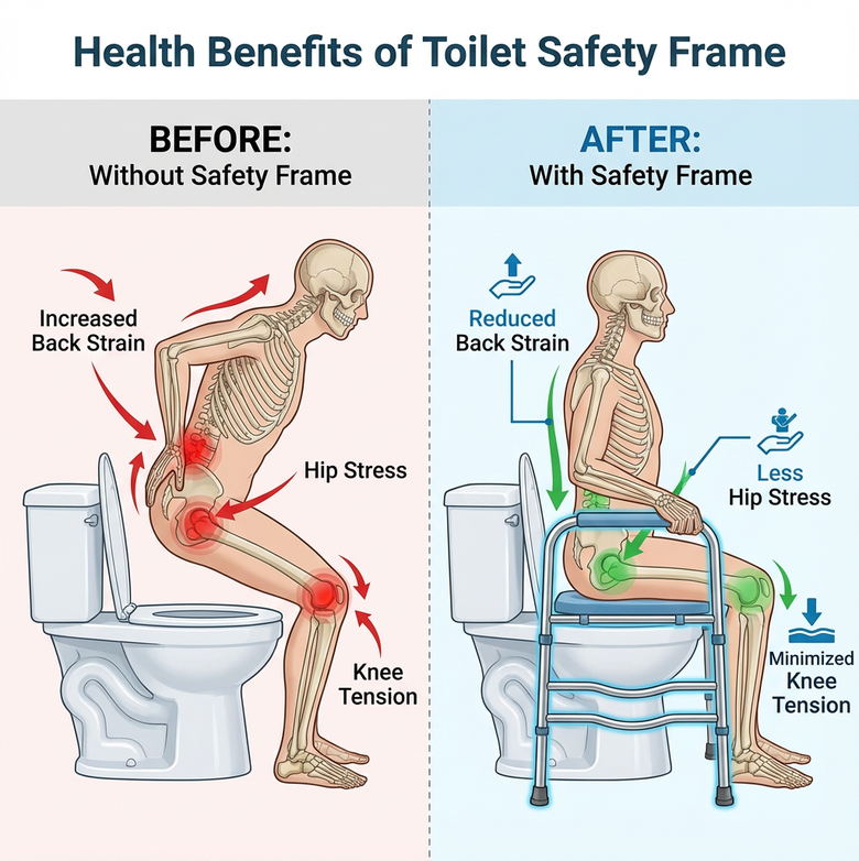 Raised Toilet Seat – Reduce Strain, Improve Bathroom Safety