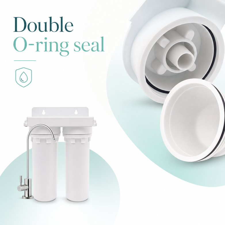Twin Undersink Filter - Remove Harsh Toxins, Pure Drinking Water
