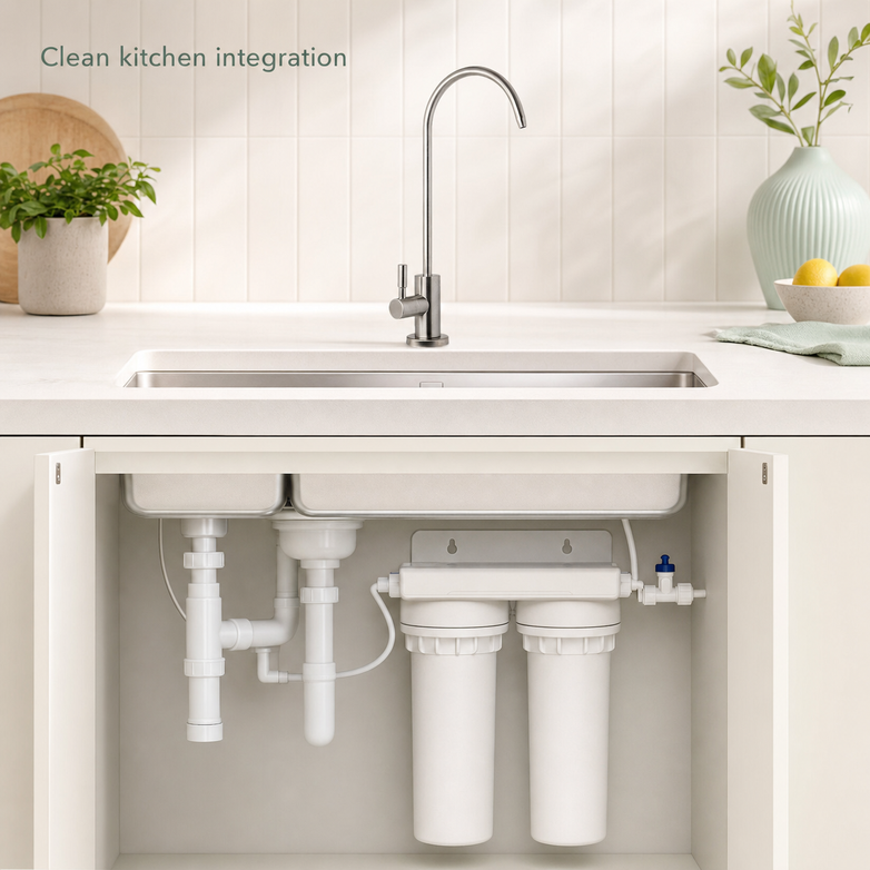 Twin Undersink Filter - Remove Harsh Toxins, Pure Drinking Water